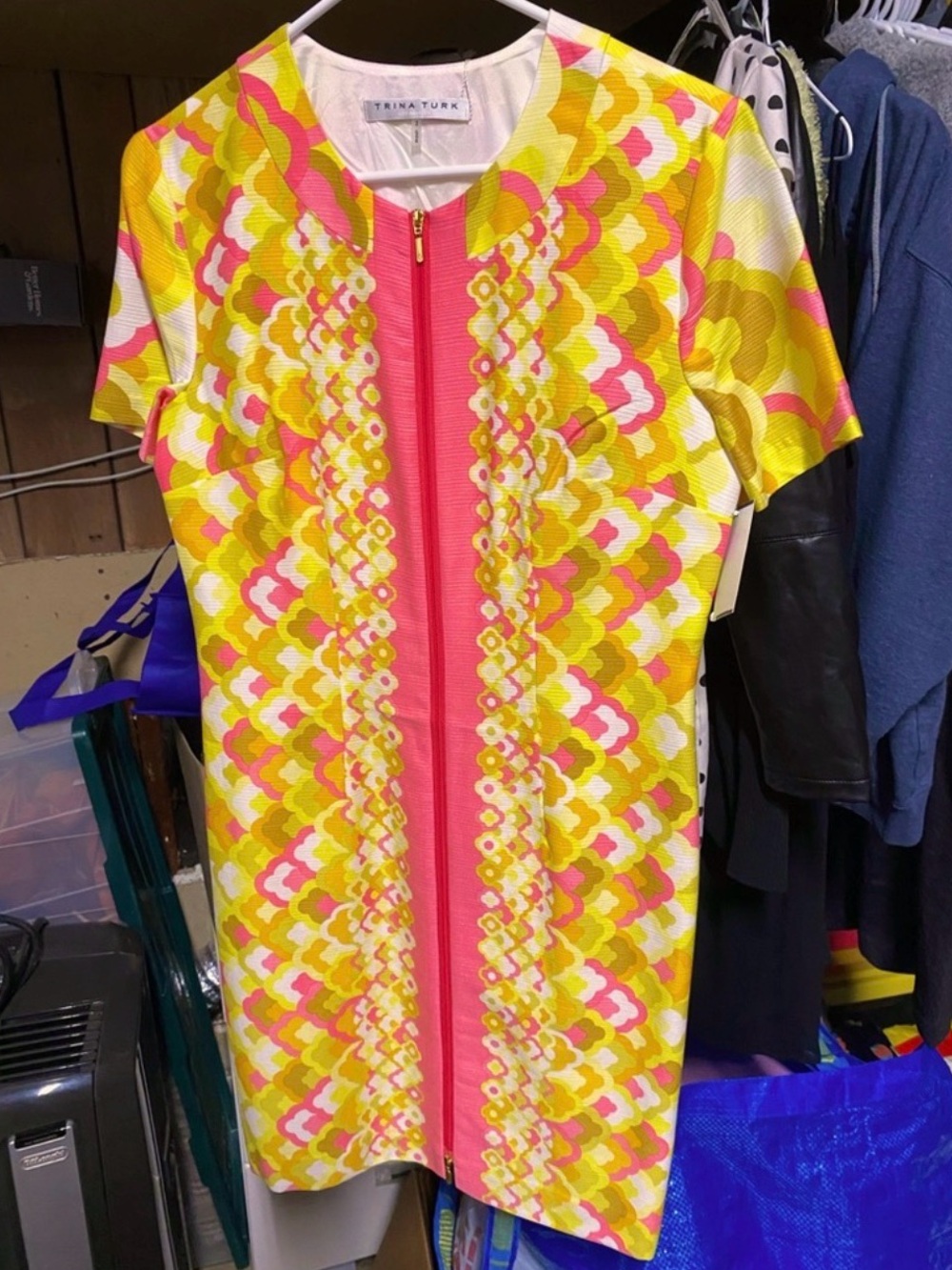 Trina Turk Retro Zipper Dress